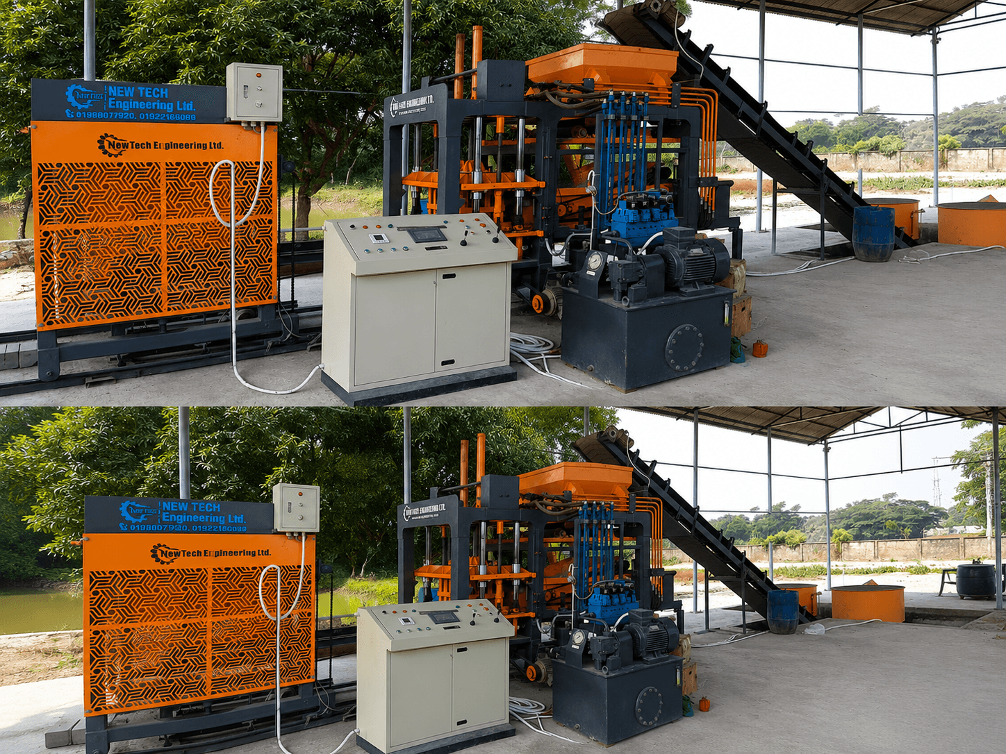 QT4-15C/D Automatic Block Production Line gallery 6