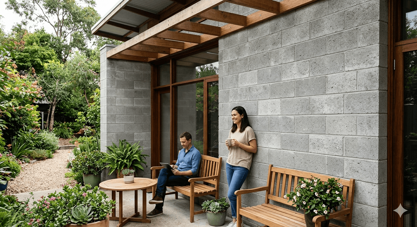 Concrete Block Wall